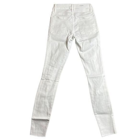 Frame Denim Womens Lehigh Skinny Fit Distressed Frayed‎ Hems Jeans Size 27 New - Picture 11 of 12